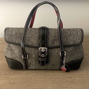 Coach Wool Herringbone Purse - Great Condition!